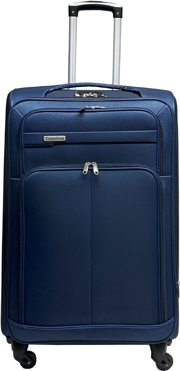 Dubai Abu Dhabi Grote Koffer - 76 cm - 95/103 liter - Uitbreidbaar - Blauw