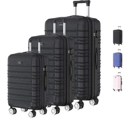Voyagoux® AVALON – Reiskofferset – Zwart