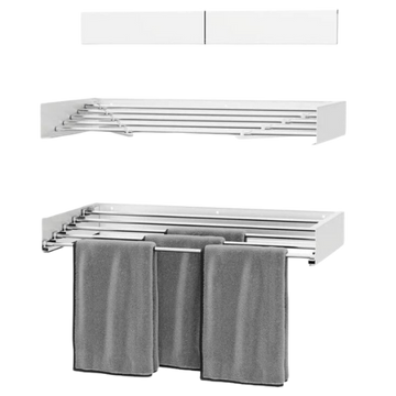 Milano Luxurious Wandwasrek – Wit/Zilver