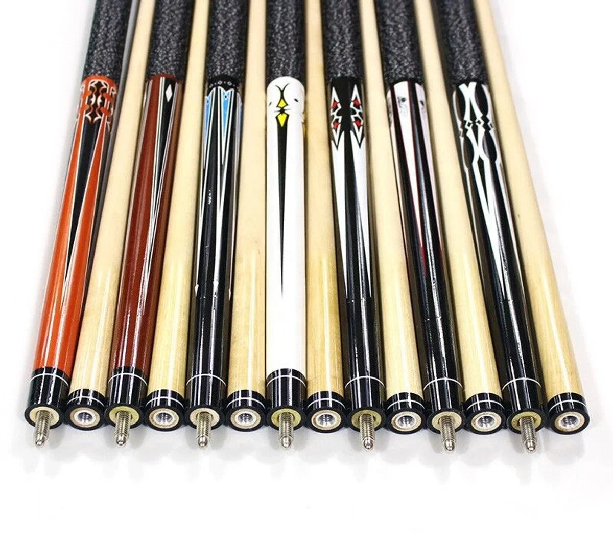 Pegasi Classic Poolkeu 147cm 2-delig Oranje - 13mm Lijmtop - Esdoornhout - Keu voor Poolen