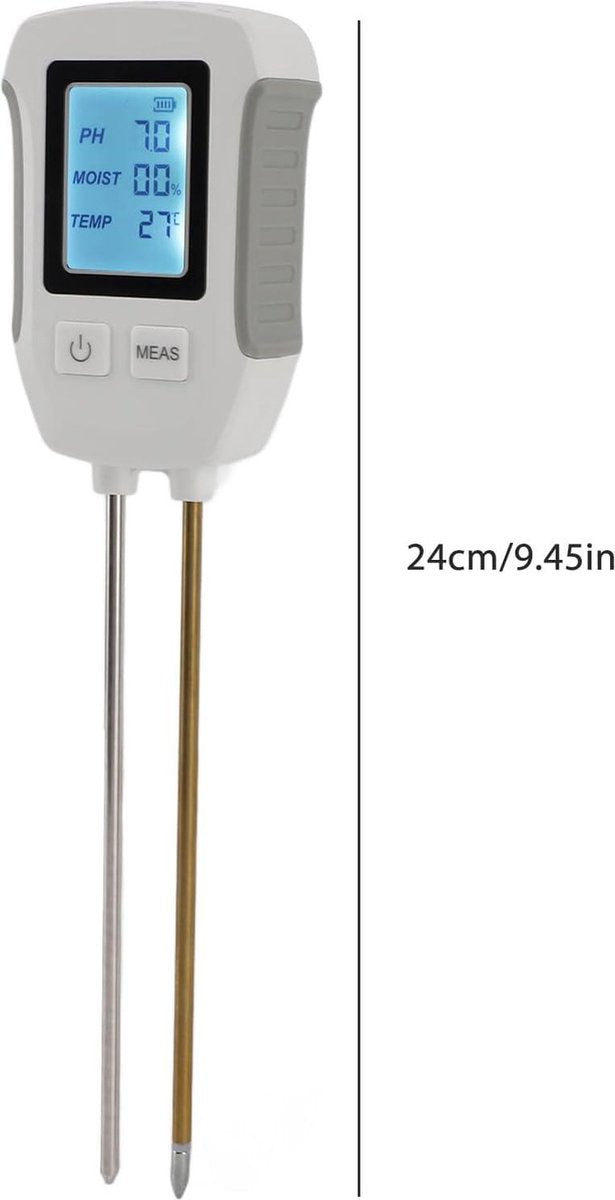 Highly Accurate Soil Moisture Meter with Digital Display - Soil Moisture Tester - Dual Probe - Soil PH Meter