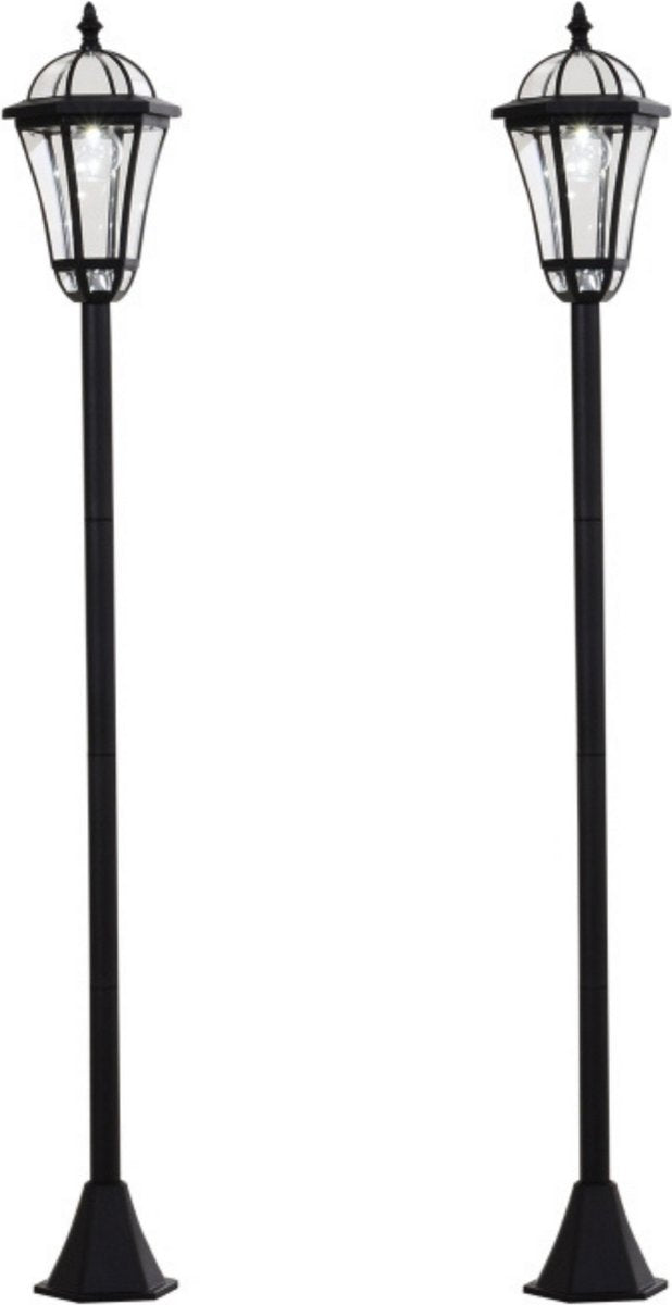 Solar Garden Lighting - Lantern - Garden - Garden Lamp - Solar Garden Lighting - Ø18.5 x H129 cm