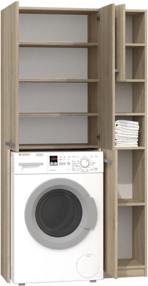 Opbouwmeubel Wasmachine - Wasdrogerkast - Opbouwmeubel Wasmachine