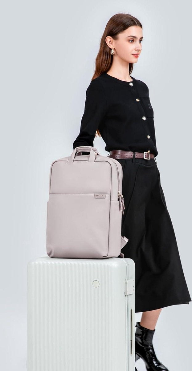 SUPAGS Reizen Laptop Rugzak voor Vrouwen - Slanke Boekentas Business Computertas Geschikt voor 13.3 15.6 17 Inch Notebook Dames Rugzak
