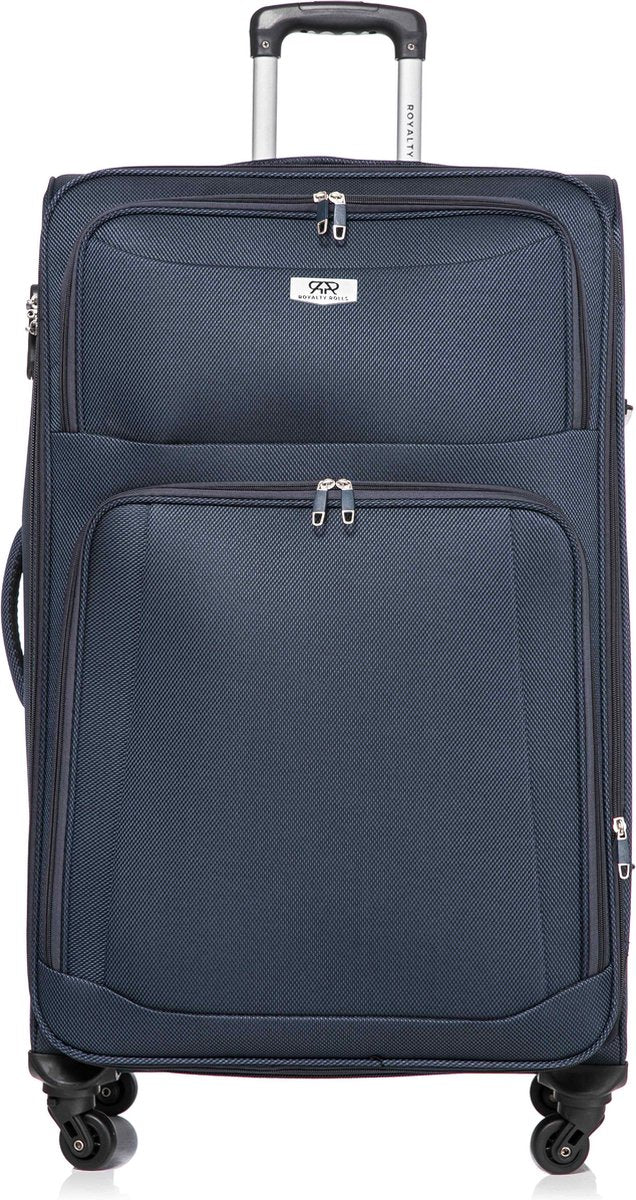 Dubai Abu Dhabi Grote Koffer - 76 cm - 95/103 liter - Uitbreidbaar - Blauw