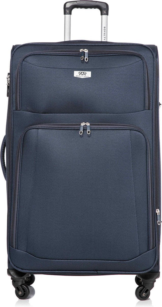 Dubai Abu Dhabi Grote Koffer - 76 cm - 95/103 liter - Uitbreidbaar - Blauw