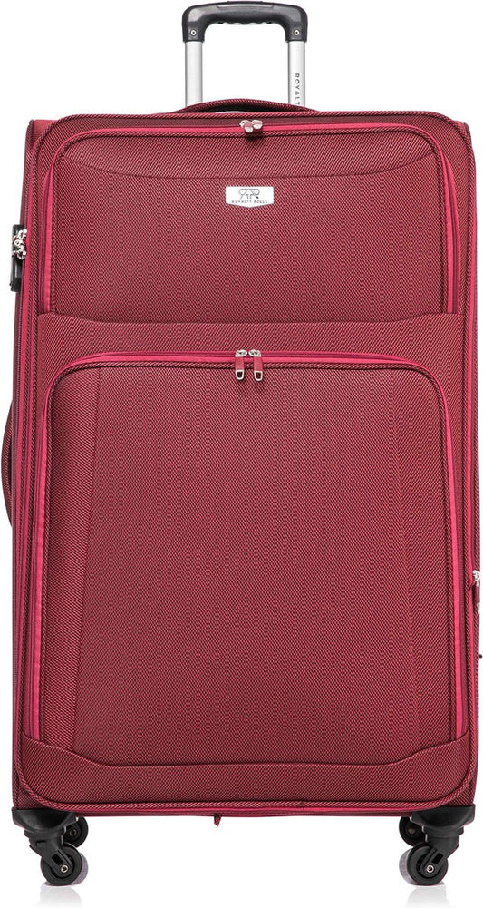 Dubai Abu Dhabi Grote XL Koffer - 88 cm - 125/135 liter - Uitbreidbaar - Rood