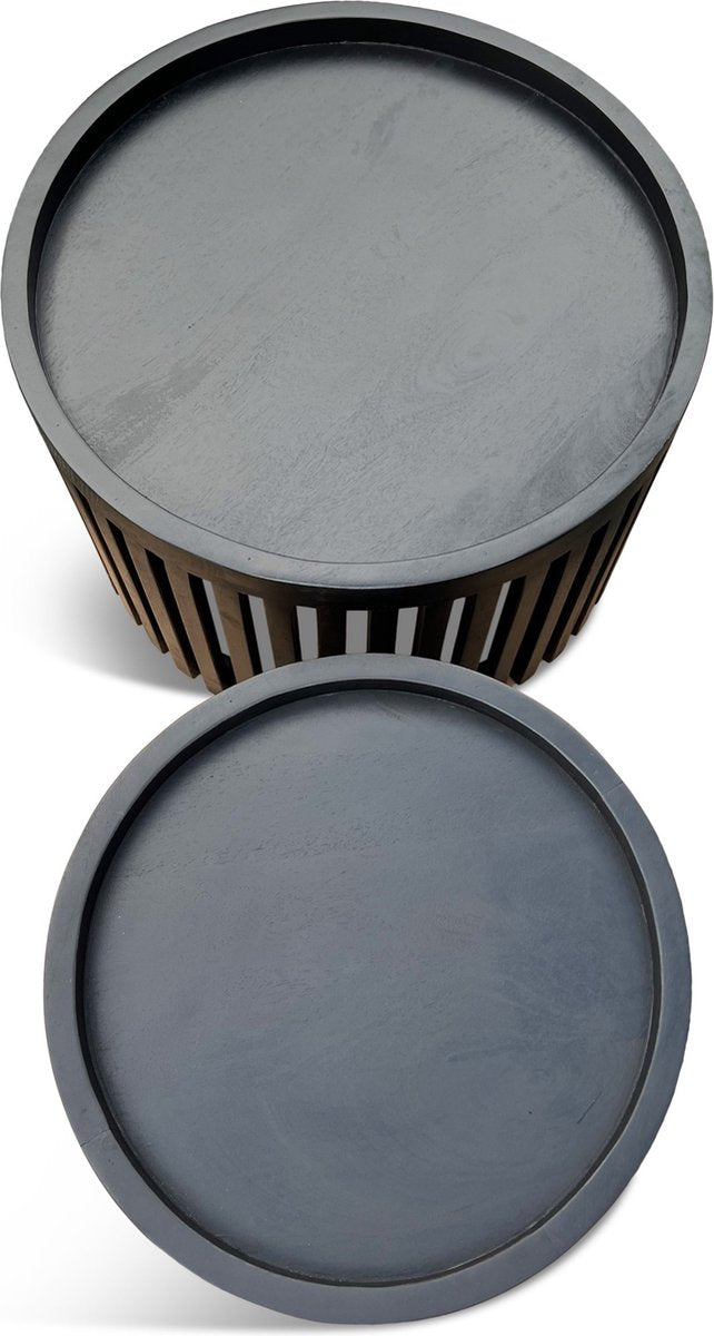 Salontafel S/2 Sven zwart mango
