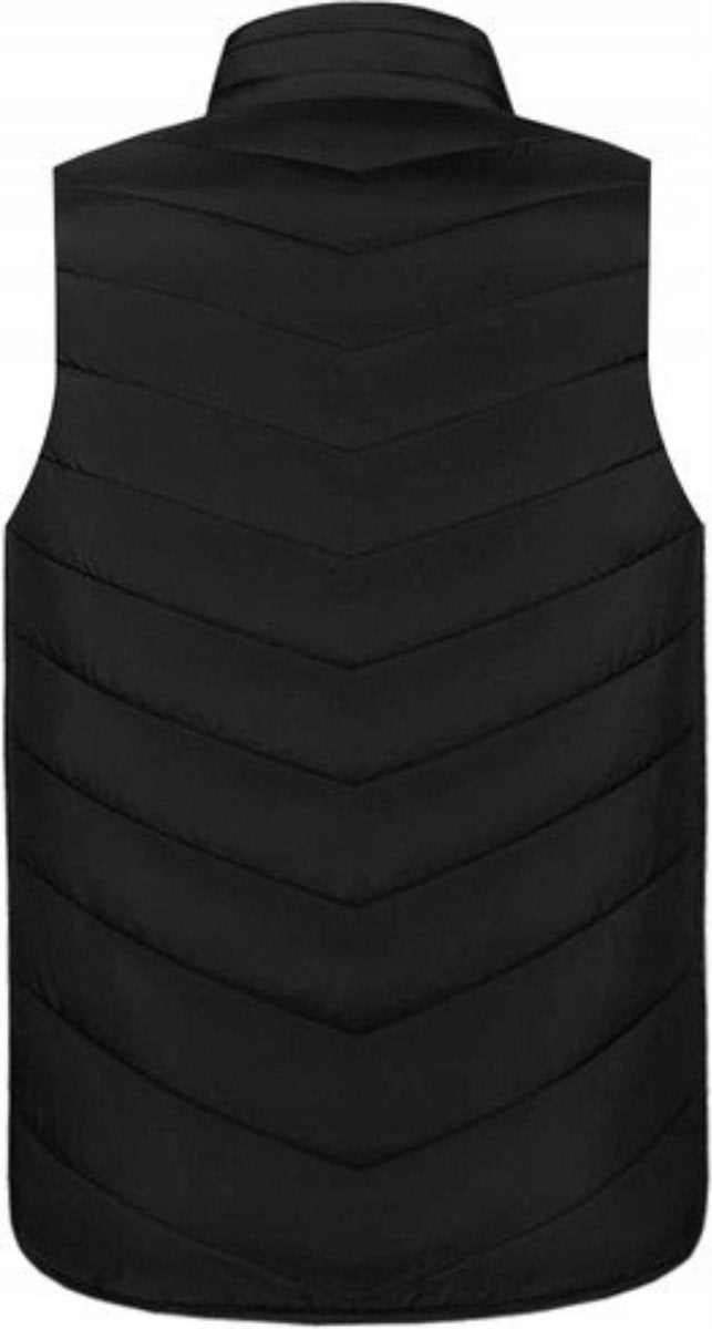 MOZY - Elektrische Bodywarmer - Zwart - Maat XL - tot 45 °C - Wasmachine Bestendig - 3 Niveaus - Zonder Powerbank - Verwarmde Bodywarmer - Unisex - Dames en Heren - Verwarmd Vest - Thermo Vest