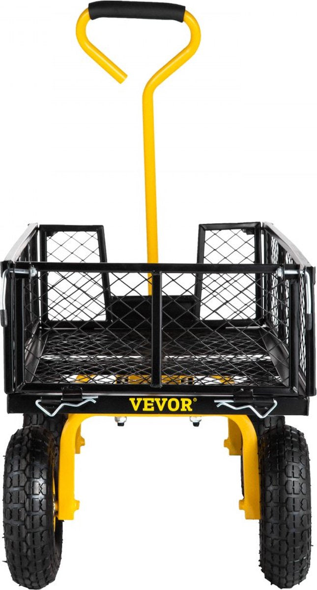Opvouwbare Wagen Tuintrolley Transportwagen Strandkar Handkar 408 kg Apparatuurwagen Tuinwagen Apparatuurwagen Handwagen 96x51x22 cm