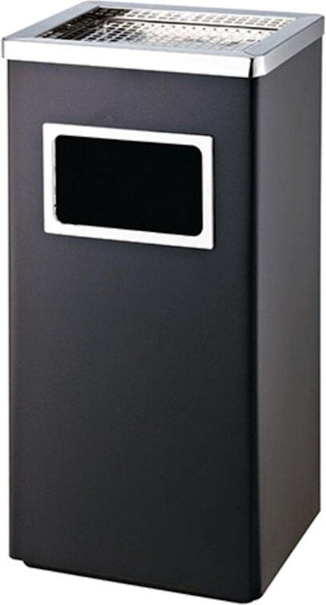 Standing Ashtray with Stainless Steel Waste Bin - Outdoor Ashtray - Floor Ashtray - Large Outdoor Ashtray - Smoking Pole - Ashtrays - 30x24x62