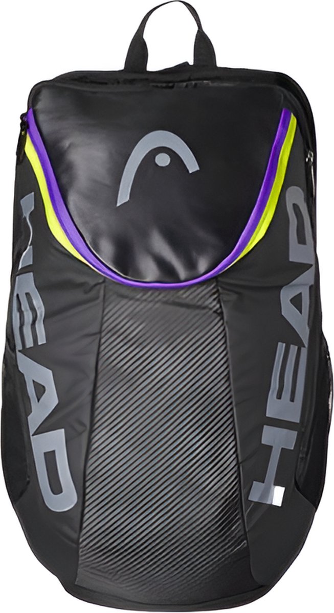 E-Shop4u - Tennistas - Tennis Schoudertas - 2 Rackets + Schoenen + Accessoires - Polyester - Grijs Zwart - Outdoor Fitness Badminton Rugzak - Squash-Tennis-Badminton-Pickleball-Padel