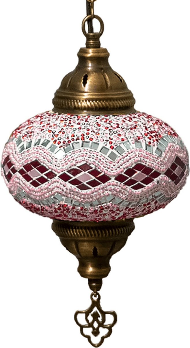 Pendant lamp Mosaic Lamp Oriental Lamp Turkish Lamp Moroccan Lamp Ø 13 cm Handmade Rose