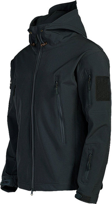 Soft Shell Tactical Army Jack - Heren Outdoor Jas - Zwart - L