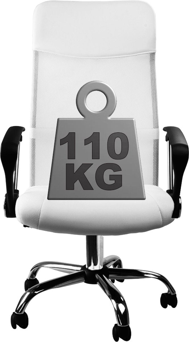 Casaria Office Chair with Mesh White