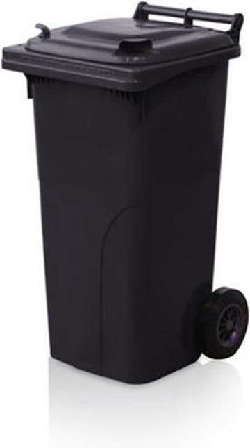 Kunststof Kliko Afval Rolcontainer Mini container - 120 liter - Grijs