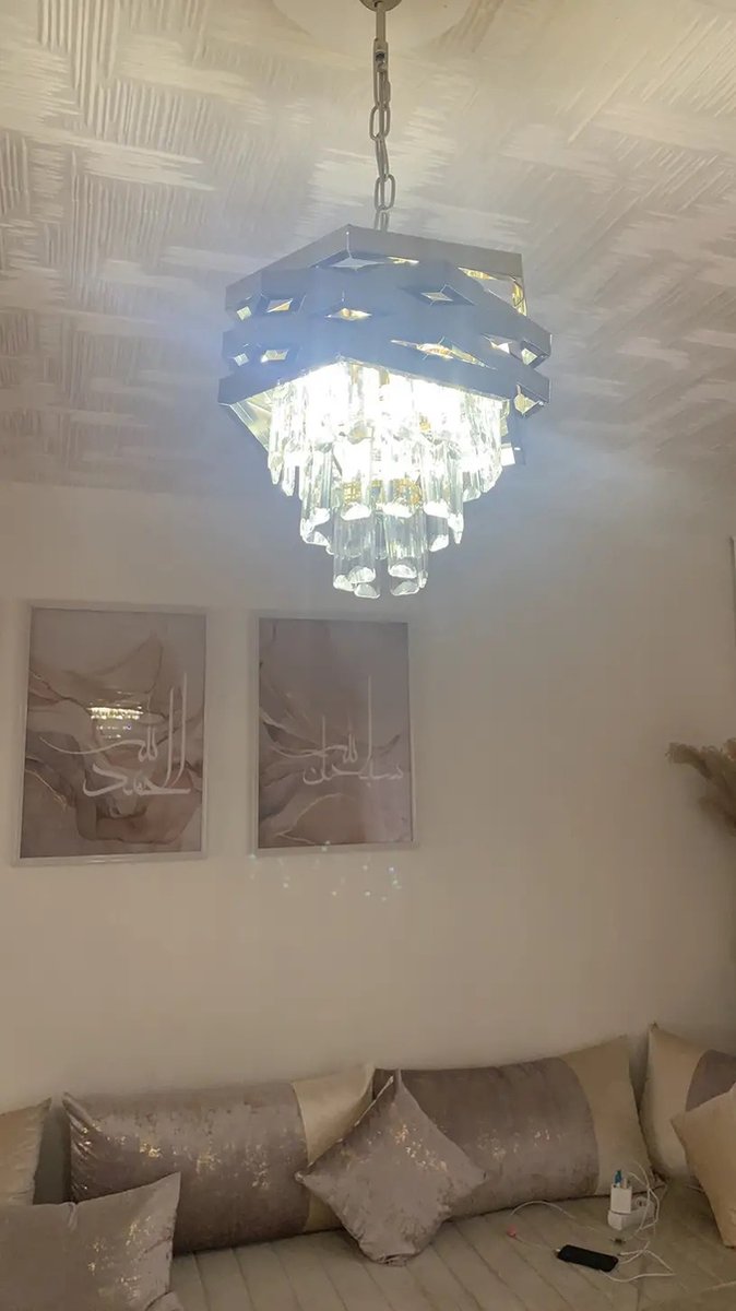 Kristallen Kroonluchter - Crystal Chandelier - Goud - Hanglamp - Woonkamerlamp - Moderne lamp - Plafonniere