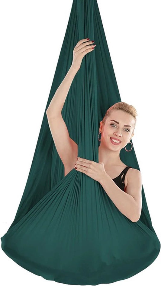 Hammock - Yoga Hammock - Yoga Cloth - Yoga Swing - Aerial Yoga - Aerial Hammock - Anti-Gravity - Gymnastics - For inversions - Green
