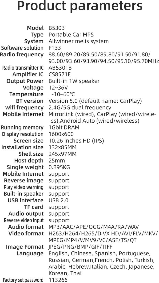 CarPlay Scherm - CarPlay Dongel - CarPlay Apple - CarPlay Android - CarPlay Draadloos - CarPlay - CarPlay Dongel Apple - CarPlay Dongel Android - Zonder Camera - Autoradio - Multimedia Scherm - Wifi Videospeler - Universeel Scherm