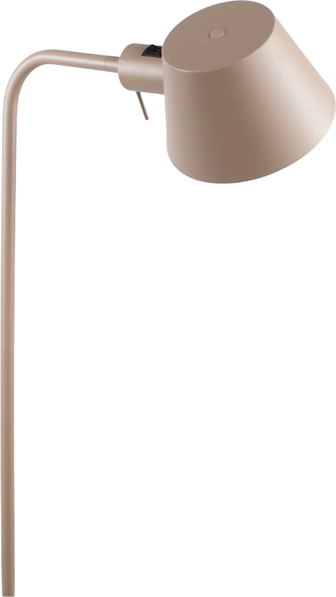 Minimalist adjustable reading lamp | 1 light | sand / beige color | metal | 140 cm high | dining room / living room | floor lamp | standard lamp | modern / Scandinavian | practical design