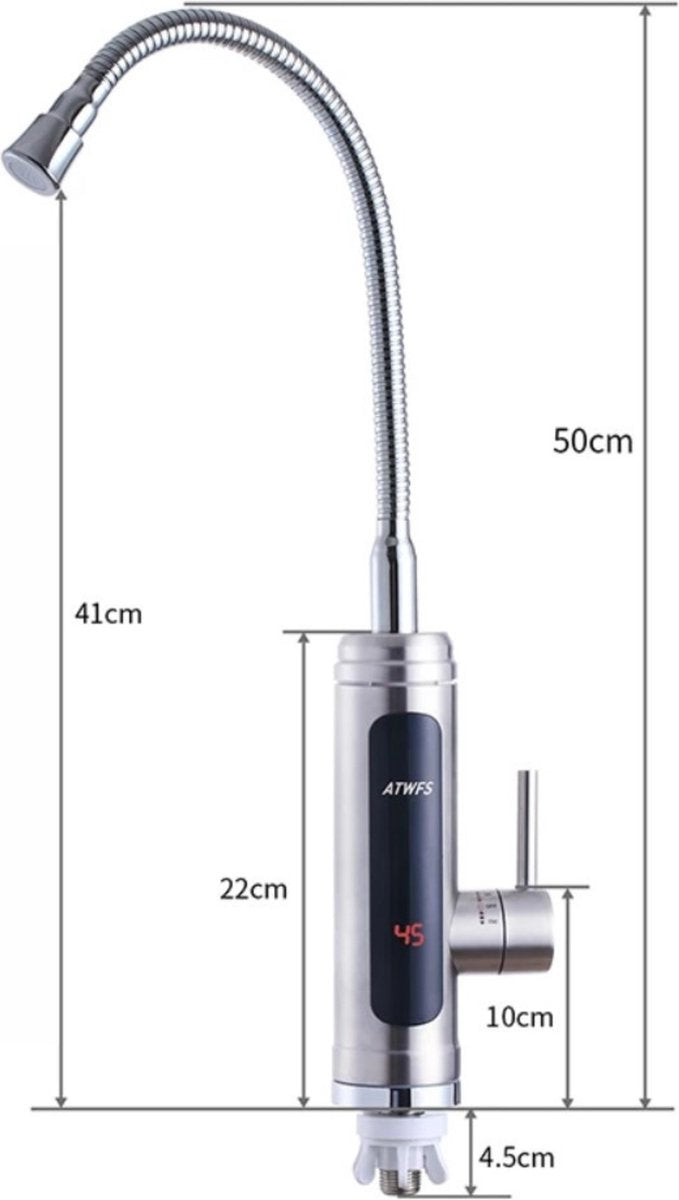 Hot water tap - 220V - With display - Boiling water tap - Electric hot water tap - Fast hot water - Hot water dispenser - Boiling water tap - Electric tap