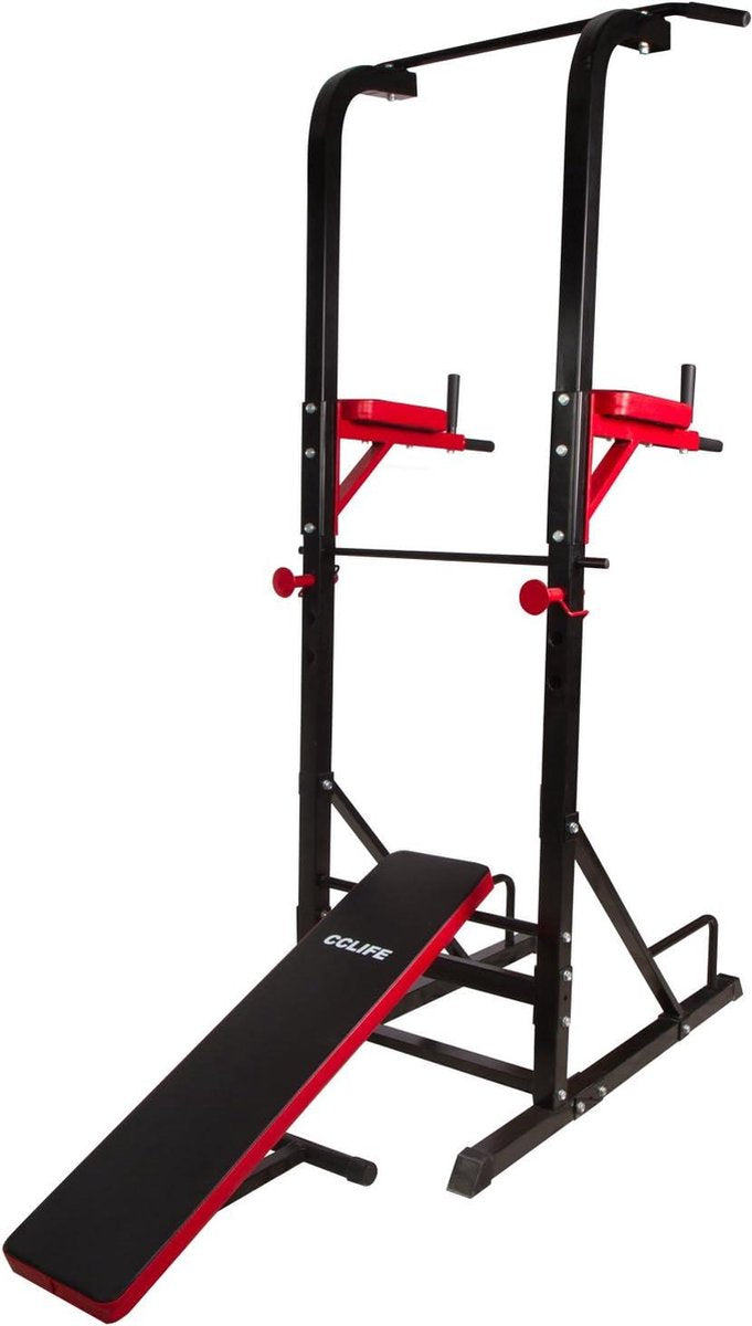 Pull up station Dip Power Krachtstation Sit Up - Chin Up - Push Up Bar - Dip Weight Bank in html. Pull up station