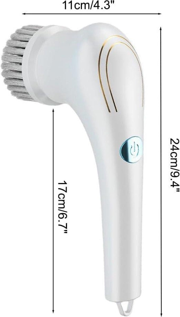 360° Draadloze Elektrische Reinigingsborstel voor Badkamer, Douche, Bad, Glas, Auto