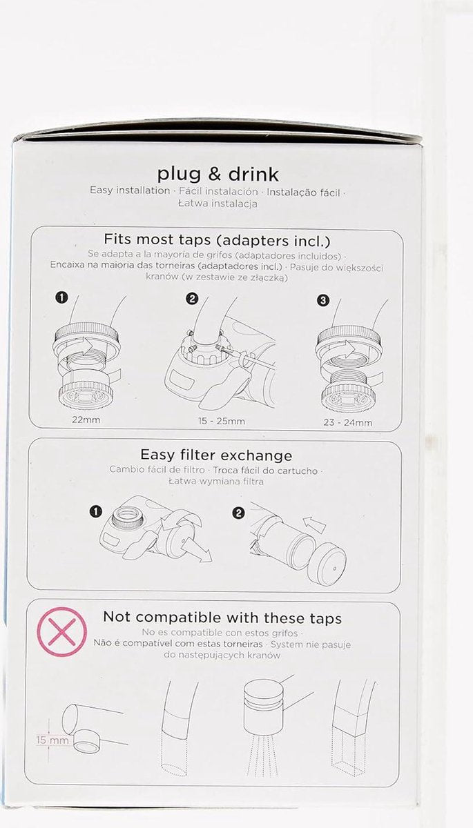 BRITA ON TAP Pro V-MF Waterfiltersysteem incl. 1 filterpatroon - 99,99% - Bacterievrij waterfilters & drinkflessen - Duurzaam Water met Filtertechnologie - Uitstekende Smaak waterfilter kraan
