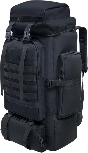 Trekrugzak - Backpack Licht Gewicht - Outdoor – Waterdichte Wandelrugzak - Trekking Rugzak 80 Liter – trekkersrugzak - Backpacks Voor Camperen, Klimmen, Skiën en Fietsen – Zwart