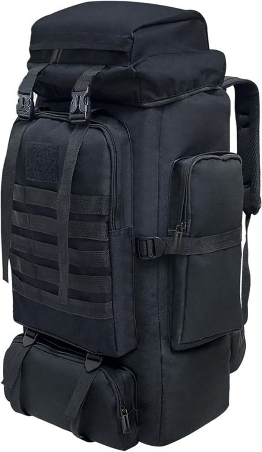 Trekrugzak - Backpack Lichtgewicht - Outdoor – Waterdichte Wandelrugzak - Trekking Rugzak 80 Liter – Trekkersrugzak - Backpacks Voor Kamperen, Klimmen, Skiën en Fietsen – Zwart