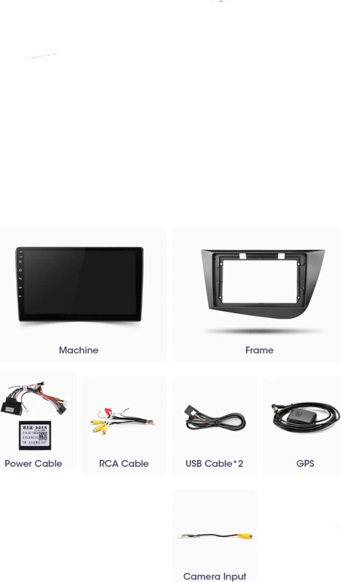 Seat Leon 2005 - 2012 | Carplay & Android auto | 2GB & 32GB | Autoradio met navigatie | radioscherm | 2005 2006 2007 2008 2009 2010 2011 2012 | 1P | Mk2