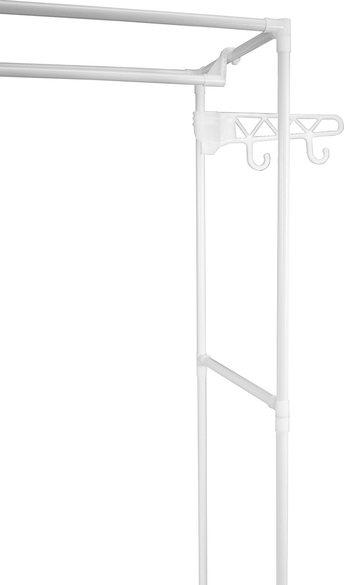 LG Life's Green Opvouwbare Kledingkast – 160x36x170CM – Kledingrek met 8 Legplanken en Ophangstang – Met 4 ophanghaken – Stoffen Kledingkast – Zwart