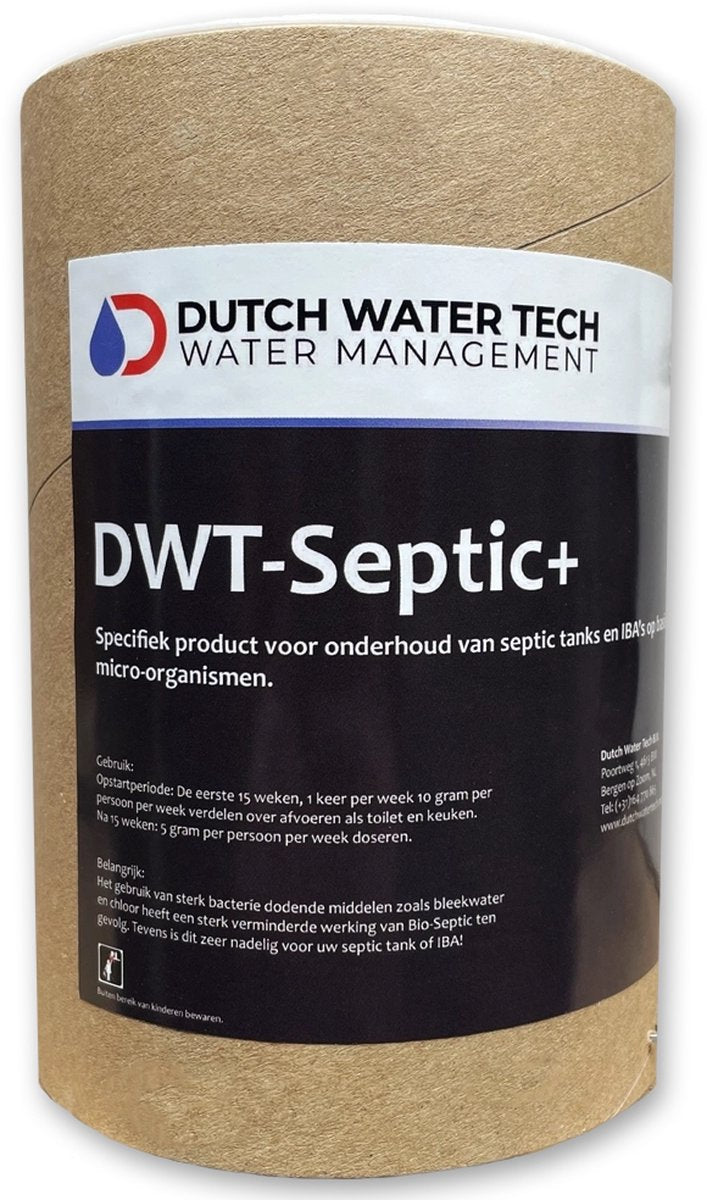 DWT-Septic Plus | Septische Put Bacteriën | Ook voor Reactivatie | Goed voor 1 Jaar Onderhoud | 1 KG
