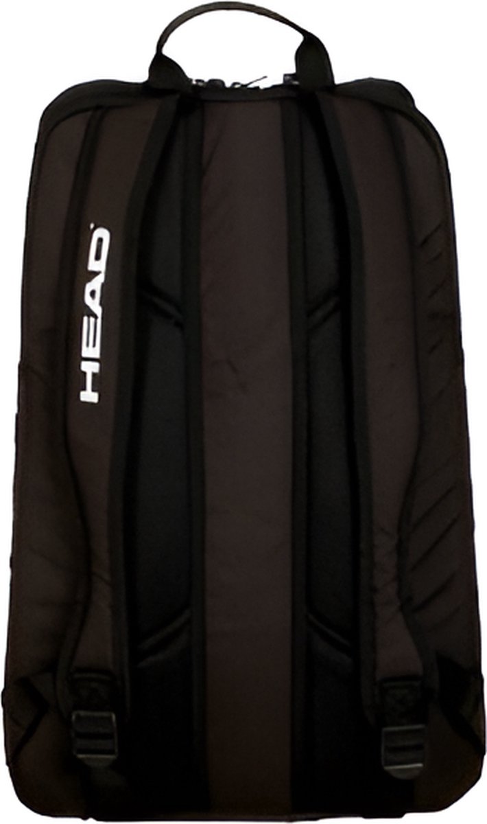E-Shop4u - Tennistas - Tour Serie 1-2 Rugzak - Tennisschoen & Racket Vak - Tennis Racket Tas - Toernooi Sportrugzak - 25L - Zwart - Squash-Tennis-Badminton-Pickleball-Padel