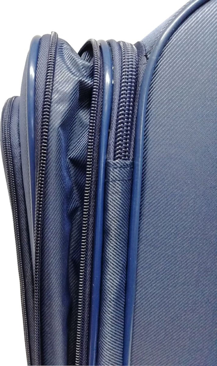 Dubai Abu Dhabi Grote Koffer - 76 cm - 95/103 liter - Uitbreidbaar - Blauw