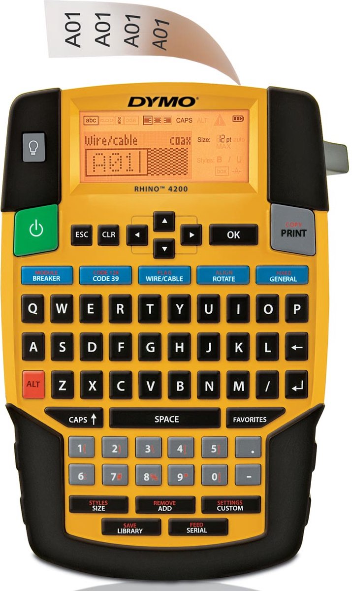 Huismerk Labelprinter Dymo Rhino 4200 Qwerty