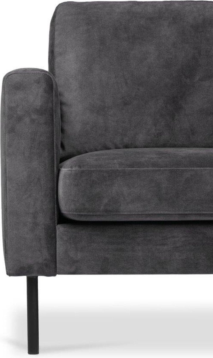 Corner sofa Maxima-Velvet right- colour Anthracite