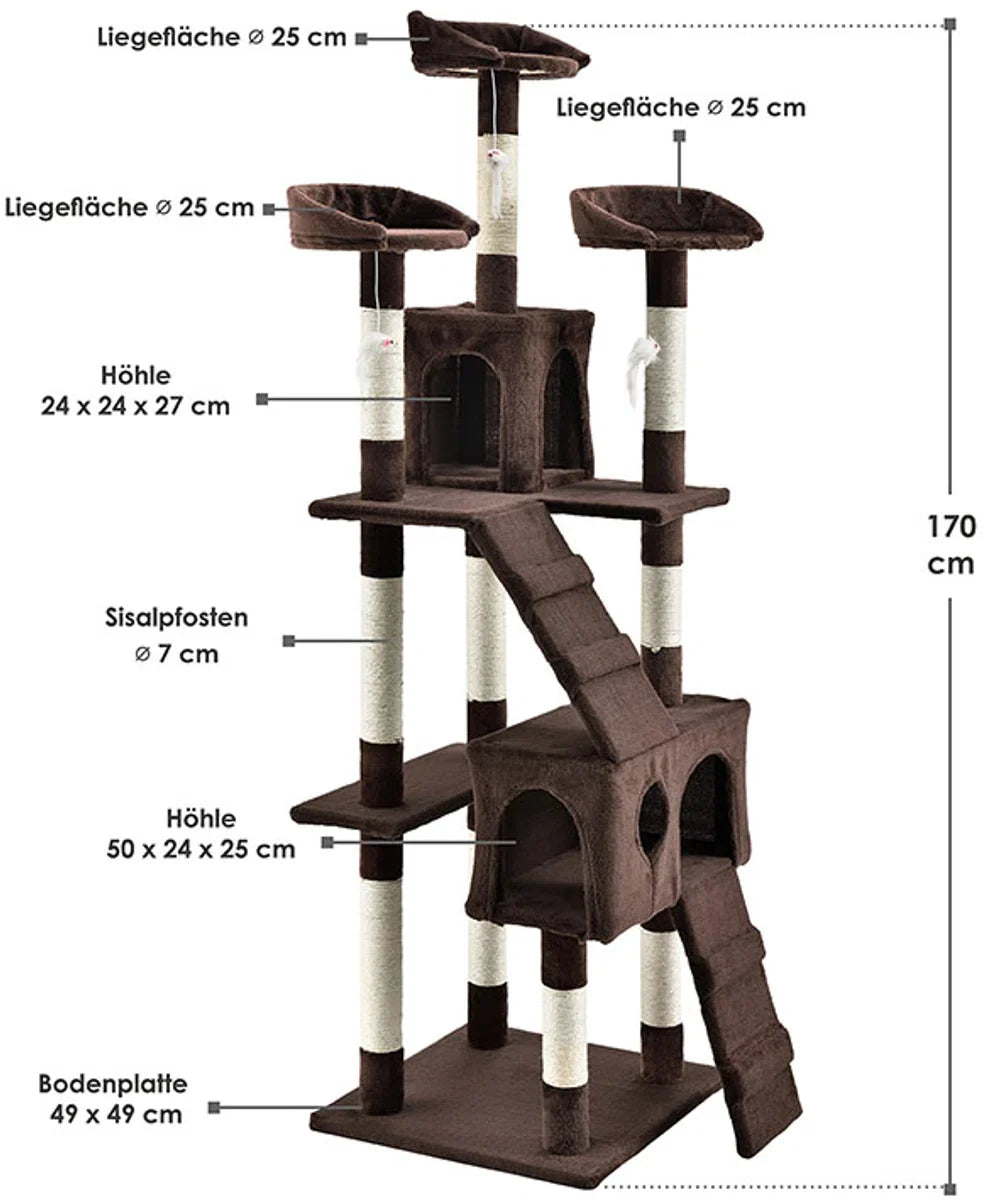Cat Scratcher - Amy - Brown