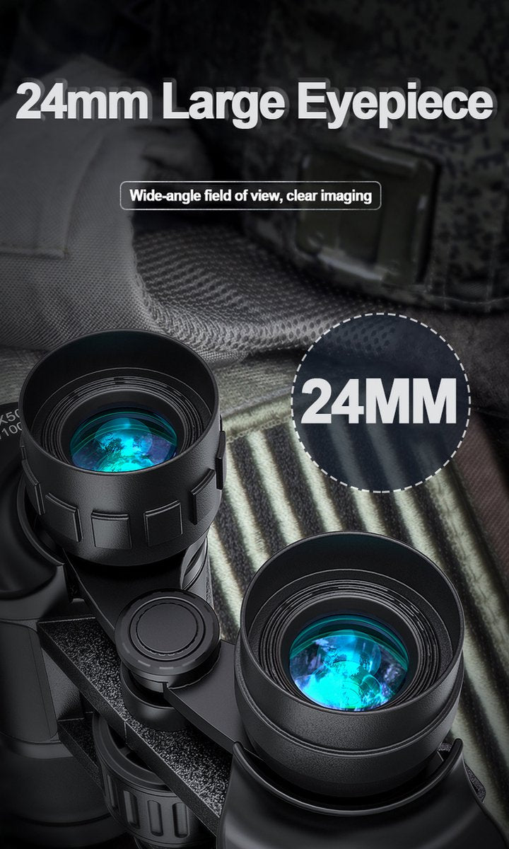 20X50 Militaire HD Zoom Krachtige Verrekijker Lange Afstand Telescoop Professionele Monoculair Weinig Licht Nachtzicht Voor Jacht Optische HD Glazen Lens Weinig Licht Nachtzicht Jacht Draagbare Nachtkijker