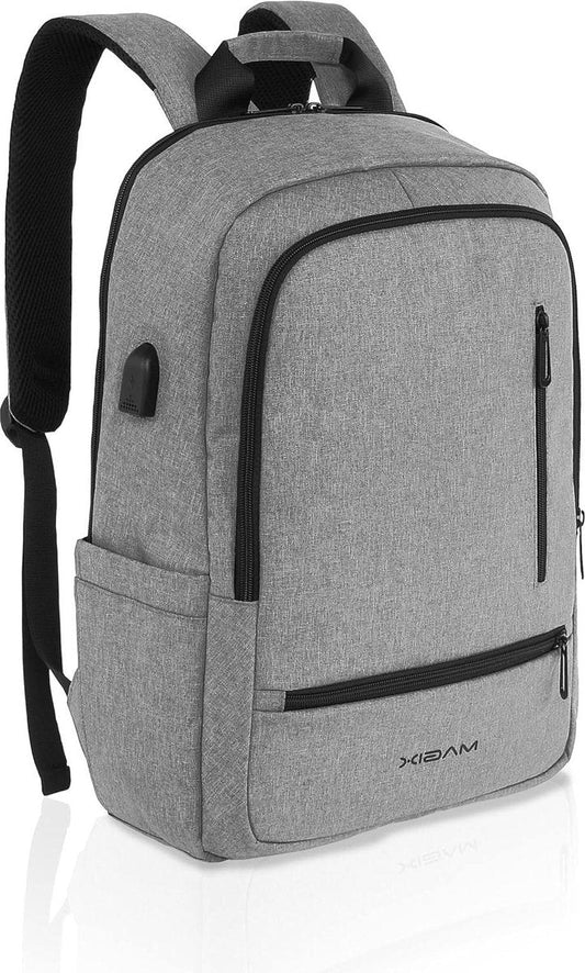Laptop Rugzak 17 inch USB-oplaadpoort - Waterbestendig - Verborgen Zak - Ruimte voor 17 inch PC - Grote Tas voor Zaken Reizen School Heren Dames