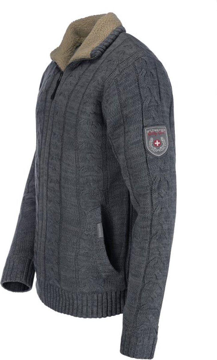 Teddy gevoerde gebreide Noorse trui | heren vest | 3 kleuren verkrijgbaar | maten S-4XL