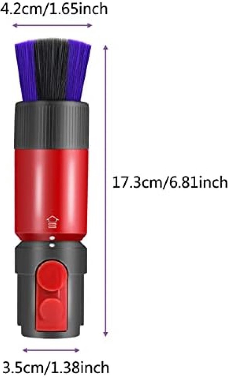 Scratch-Free Dusting Brush for Dyson Vacuum Cleaner V15, V12, V11, V10, V8, V7, Dust Brush Head, Replacement Accessories