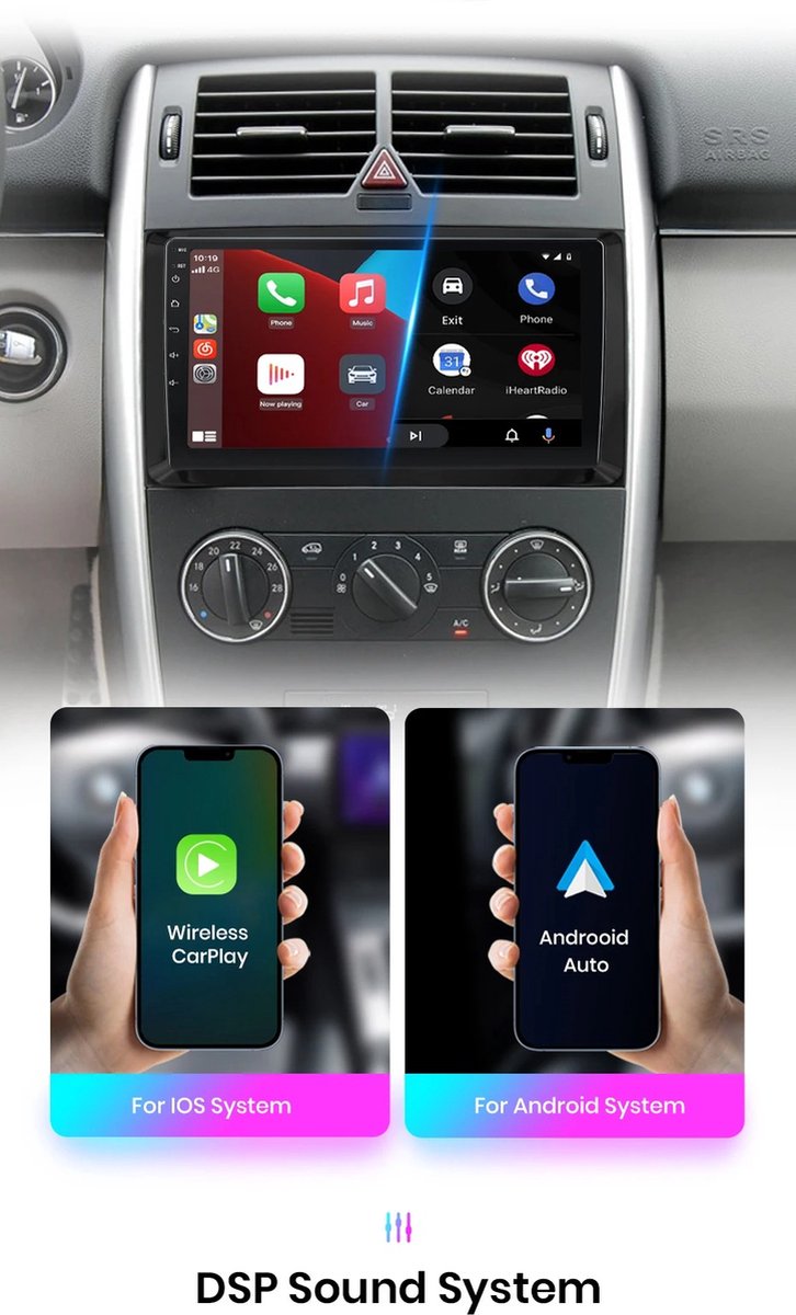 Autoradio - Android Carplay - Bluetooth Radio - Mercedes Benz W169 W245 B200 W906 Sprinter W639 Vito
