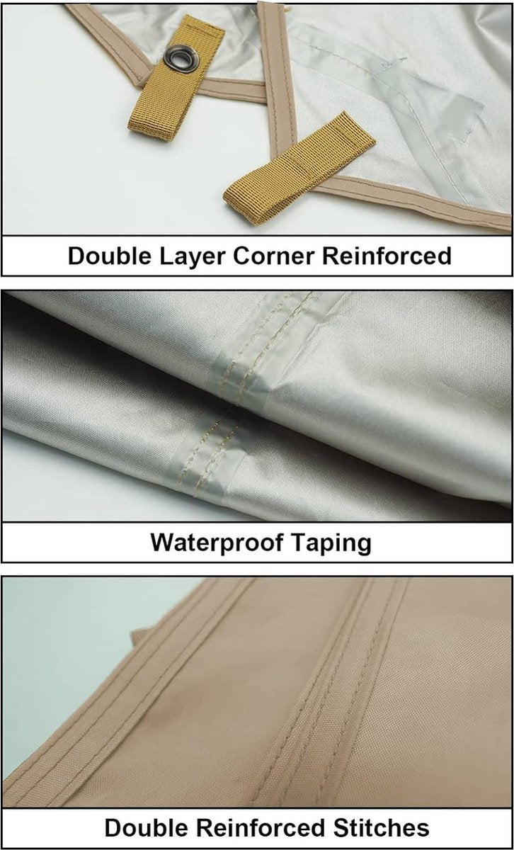 Camping Tarp Waterdicht Tentzeil - Multifunctioneel Luifel Canvas voor Hangmat Bushcraft Auto Backpacken Outdoor Survival Tarp tent