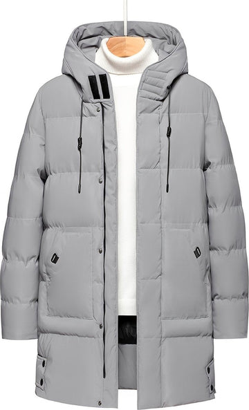 Winterjas - Heren - Parka Heren - Jas - Winter - Volwassen - Grijs - Maat XXS
