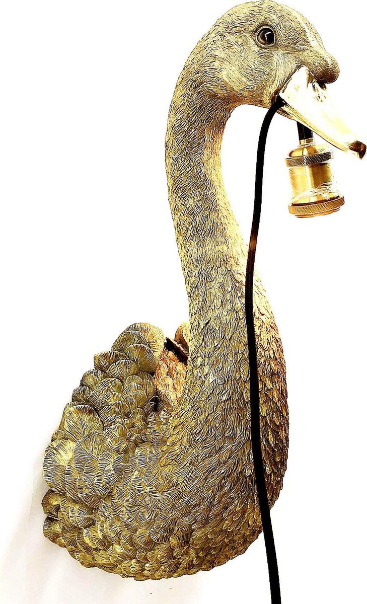 Wall lamp - Animal lamp Golden Swan