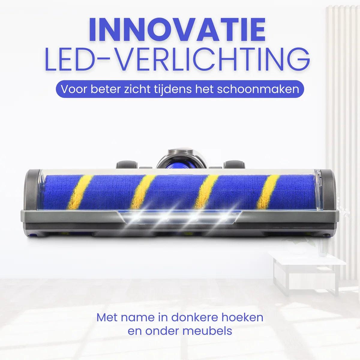 Dyson Zuigmond - Mondstuk - Opzetstuk Geschikt voor Dyson V7 V8 V10 V11 V15 - 1 Extra roller - Grijs