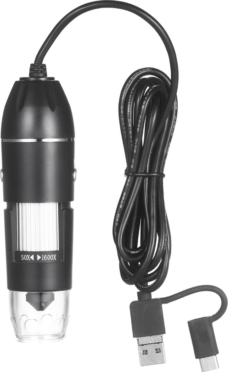 Digitale USB Microscoop - Microscoop Camera - 50-1600 X Vergroting met 8x LED Verlichting