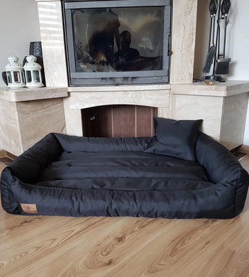 XXL Hondenbed van kunstleer - hondenkussen hondensofa kattenbed hondenkorf - waterdicht 90 X 60 cm