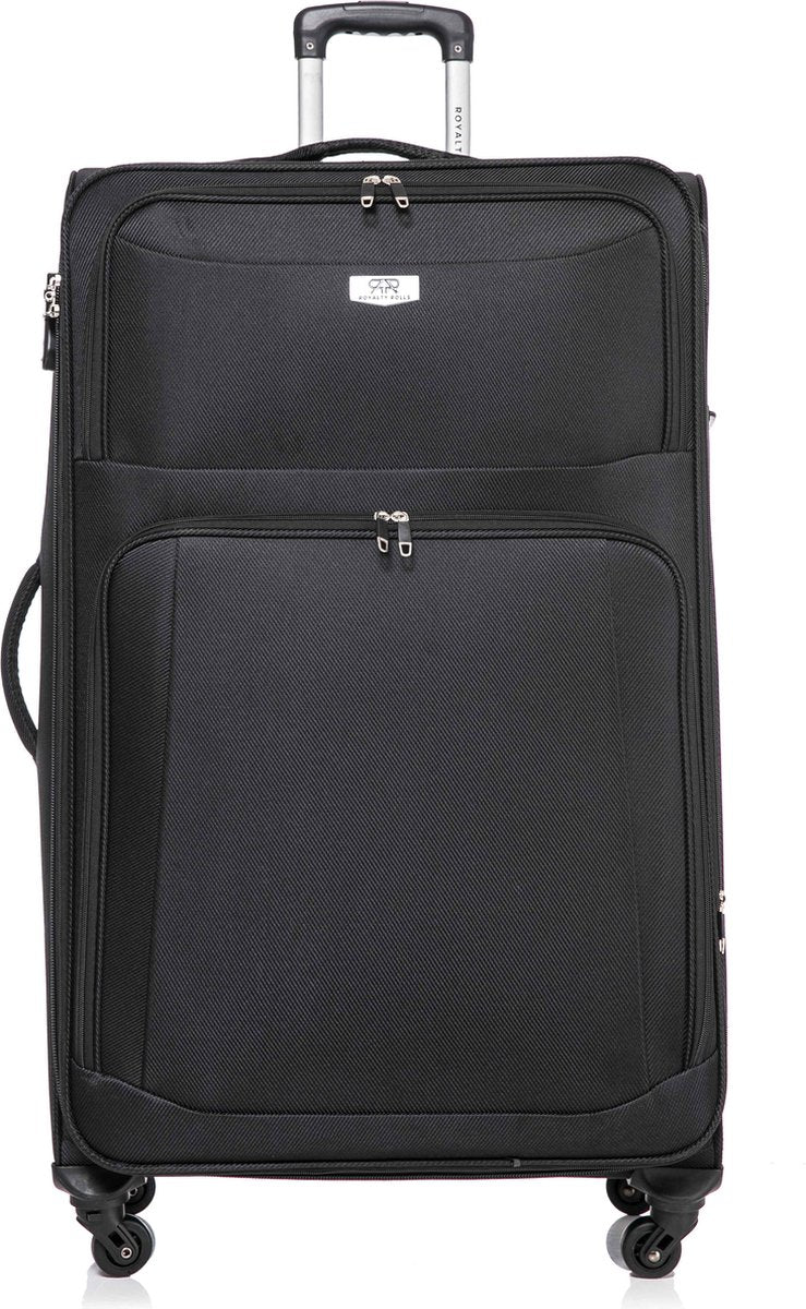 Dubai Abu Dhabi Grote XL Koffer - 88 cm - 125/135 liter - Uitbreidbaar - Zwart
